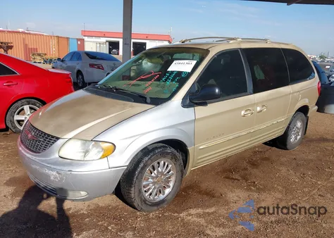 2001 Chrysler Town & Country Limited from USA, damaged, VIN 2C8GP64L21R396844